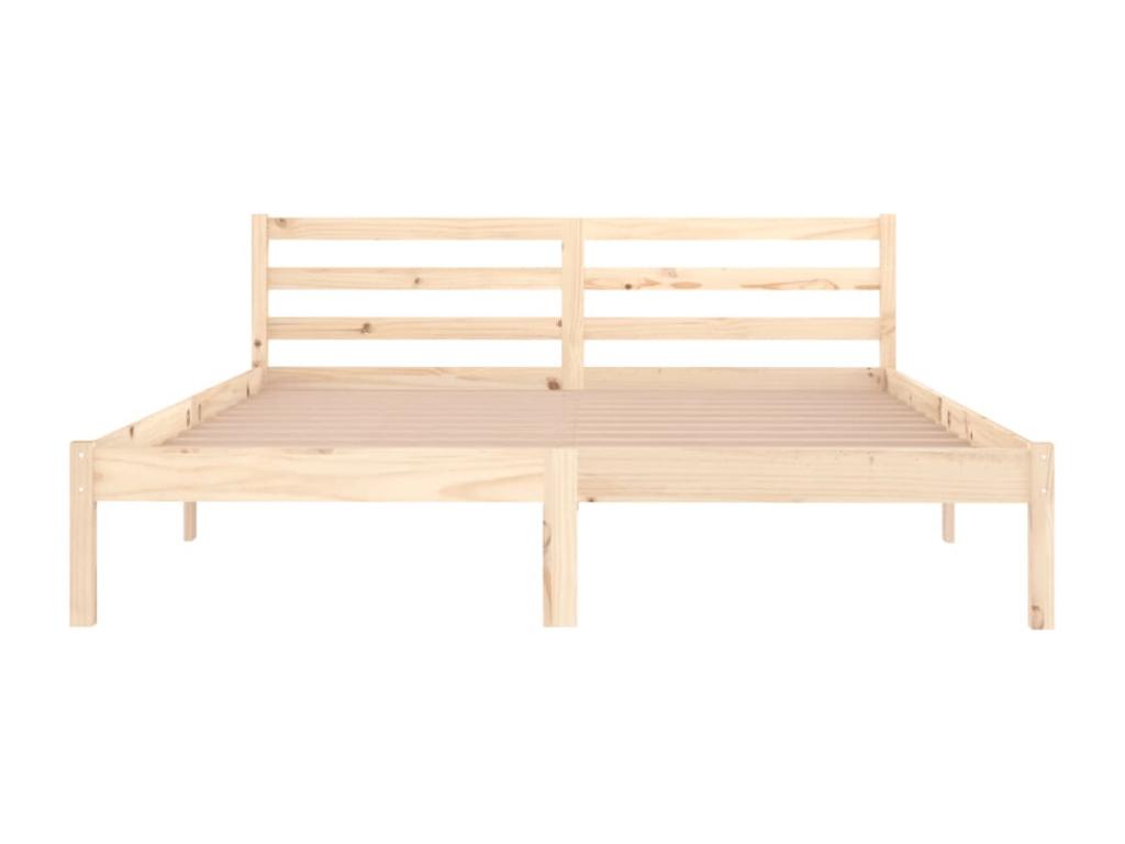 Solid pine wood bed frame 160x200 cm YEVQ93508
