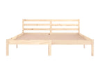 Solid pine wood bed frame 160x200 cm YEVQ93508