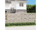 Arched gabion baskets, 6 pcs, 400x30x160-180 mm, galvanized iron, DETZ49272