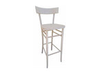 Nobellea wooden stool, 80cm high from floor to seat, unfinished, ready to paint KJMG40458