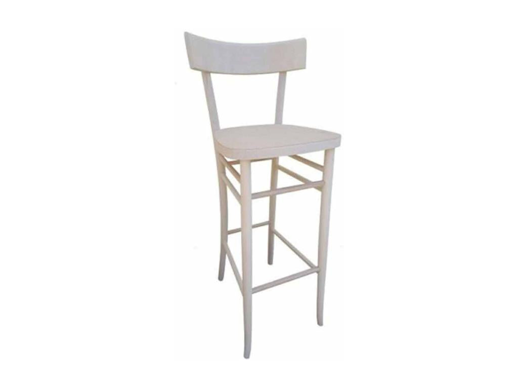 Nobellea wooden stool, 80cm high from floor to seat, unfinished, ready to paint KJMG40458
