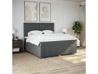 Nobellea bed base with mattress, Dark Grey, 200x200cm, Fabric YLGE03897