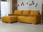 Dekonao 226 Yellow Corner Sofa with Sleeping Function and Bedding Box, 240x155x87cm YTUJ30316