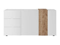 Nobellea WHITE - 2-Door, 3-Drawer Buffet, White Lacquered and Wood-Effect Finish, Nobellea GECA79976
