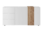 Nobellea WHITE - 2-Door, 3-Drawer Buffet, White Lacquered and Wood-Effect Finish, Nobellea GECA79976