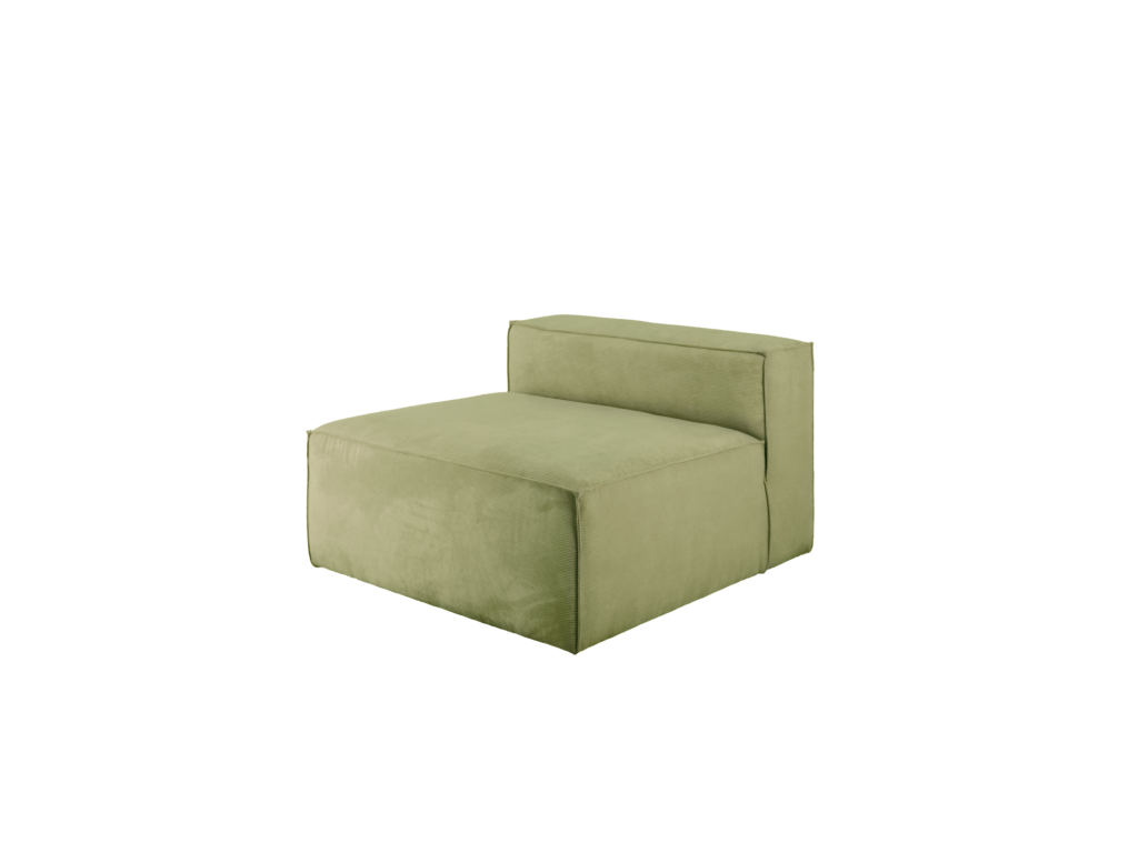 Nobellea green corduroy armchair 110x90cm DJLQ86272