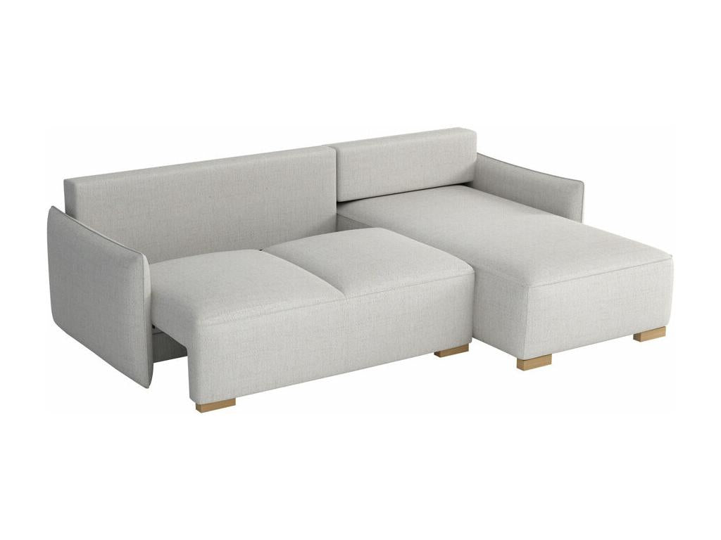 Dekonao 226 Yellow Corner Sofa with Sleeping Function and Bedding Box, 240x155x87cm YTUJ30316