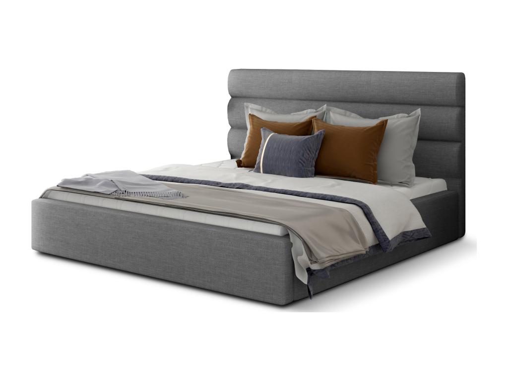 Nobellea grey fabric designer bed - 4 sizes - 160x200 APHV34259