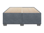 Dark grey velvet bed frame without mattress 160x200 cm BPBB24062