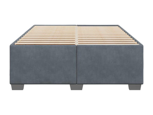 Dark grey velvet bed frame without mattress 160x200 cm BPBB24062