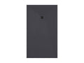 Anthracite shower tray with slate finish, Nobellea Plus color grid - 80x70 cm LXDI38796