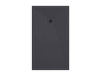 Anthracite shower tray with slate finish, Nobellea Plus color grid - 80x70 cm LXDI38796