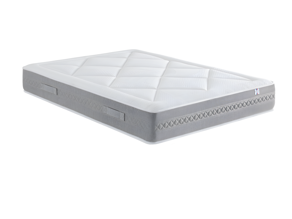 Pocket spring mattress with memory foam, 140x200 cm - 5 comfort zones - 28 cm - Firm comfort CEVN00536