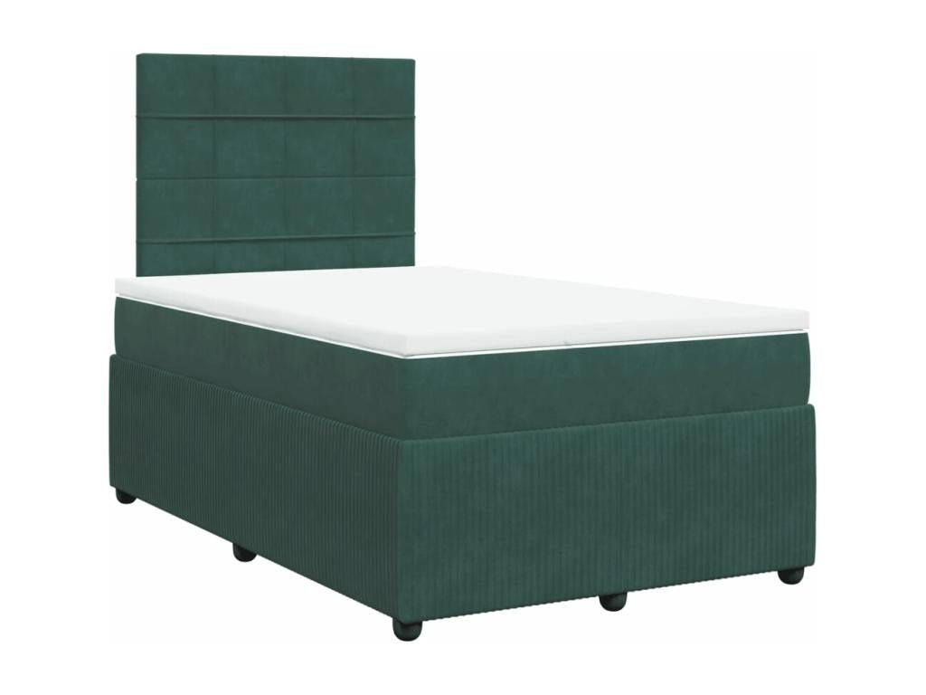 Nobellea bed base with dark green mattress 120x190 cm KKOY94139