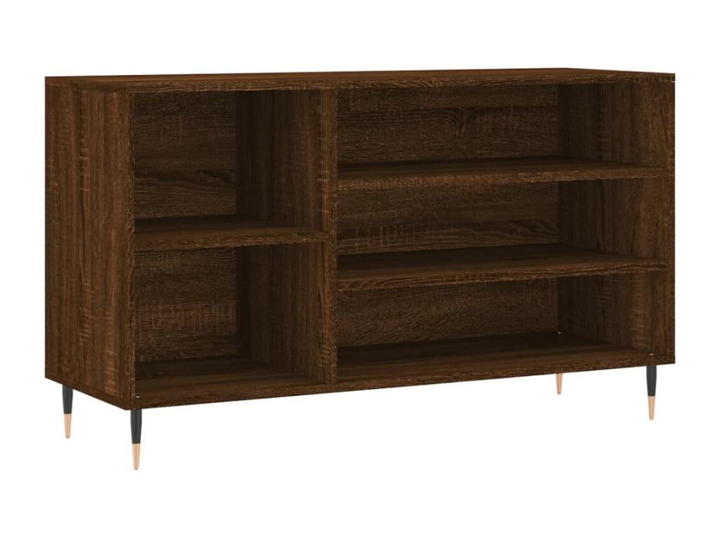 Shoe cabinet, brown oak, 102x36x60 cm, engineered wood, LXBE45072
