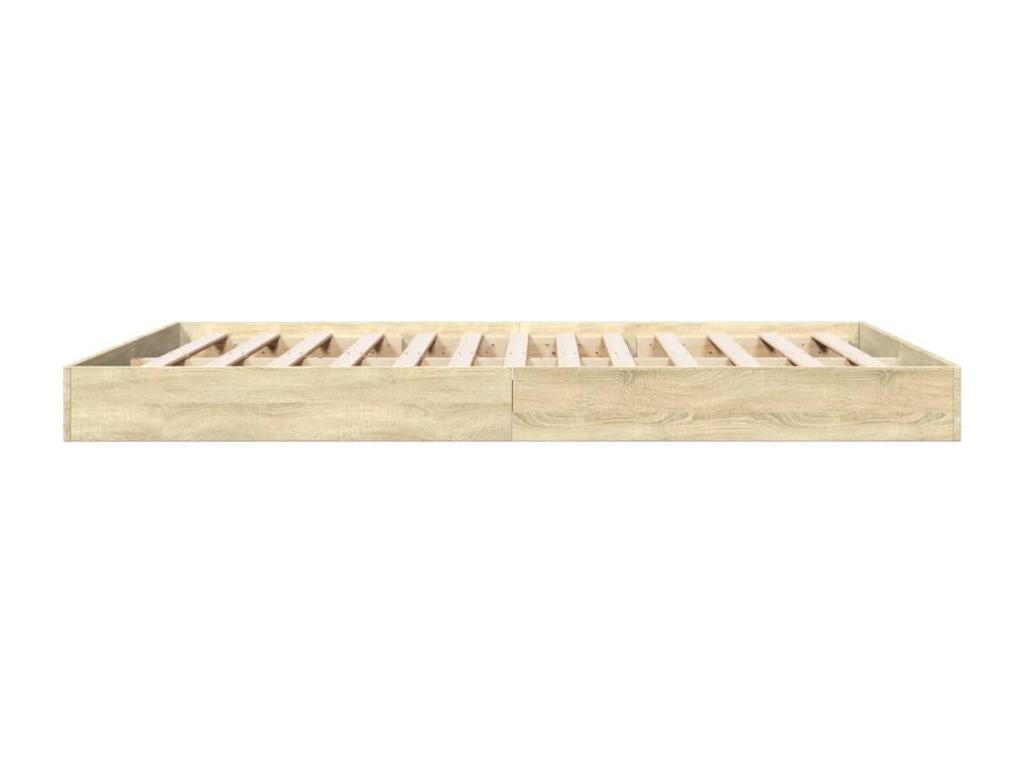 Nobellea oak bed frame 160x200 cm engineered wood SAVE79246
