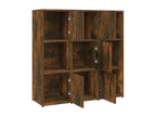 Smoked Oak Bookshelf 90x30x90 cm Engineered Wood VOAI40019