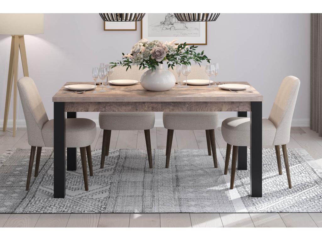 Nobellea dining table 90x160 cm oak decor. QBXT67470